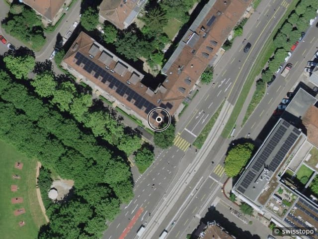 Luftbild Margarethenstrasse 84, Basel