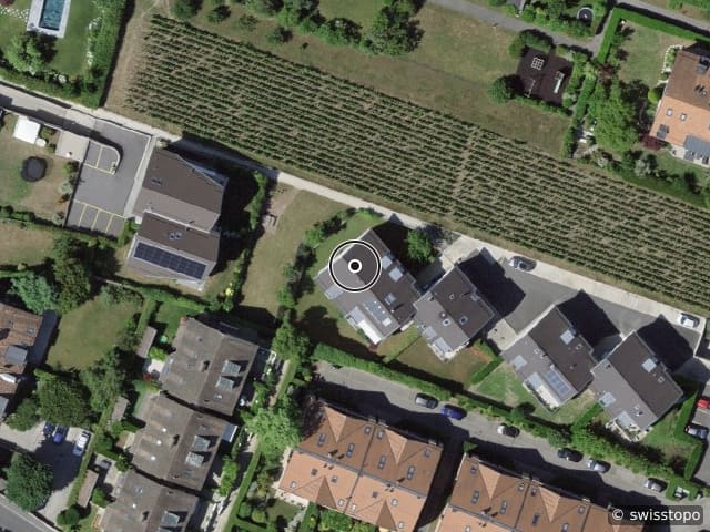 Luftbild der Lage – Chemin du Pralet 15b, 1297 Founex
