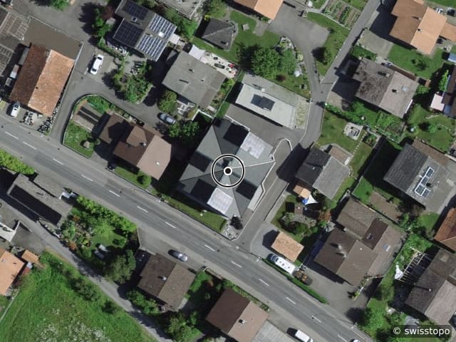 Luftbild der Lage – Birgliweg 1, 3800 Interlaken