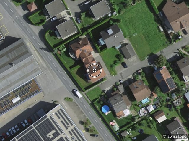 Luftbild der Lage – Abendweg 12A, 6252 Dagmersellen