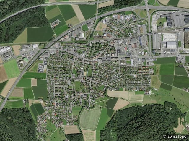 Luftbild Hunzenschwil