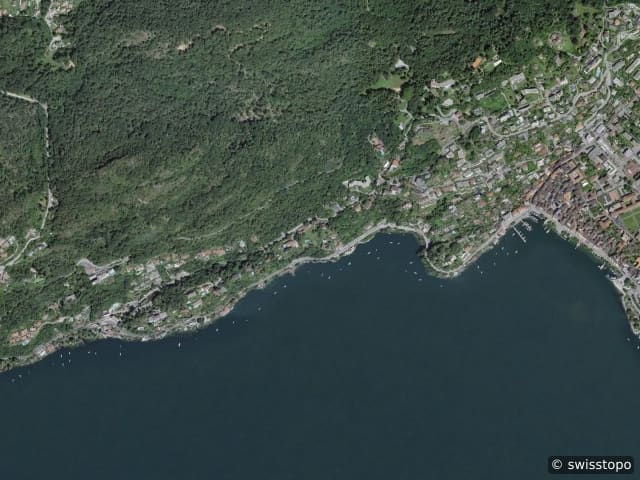 Vista aerea della posizione – Ascona