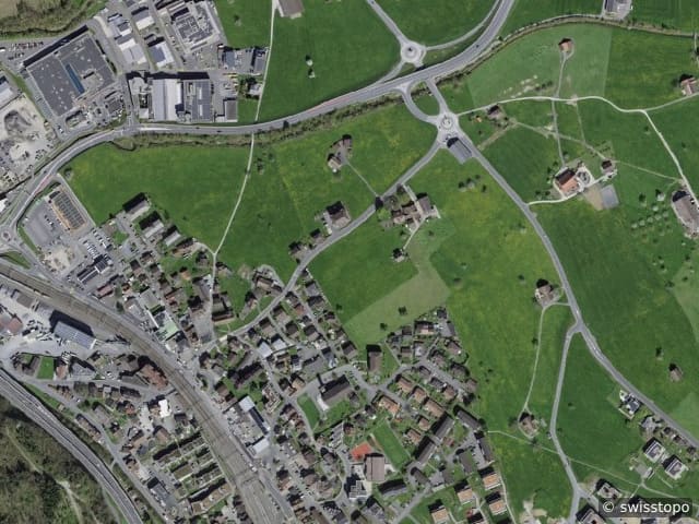 Luftbild Feld 25, Seewen