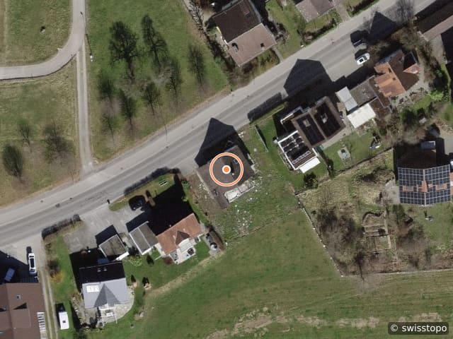 Luftbild der Lage – Lächlerstrasse 33, 8634 Hombrechtikon
