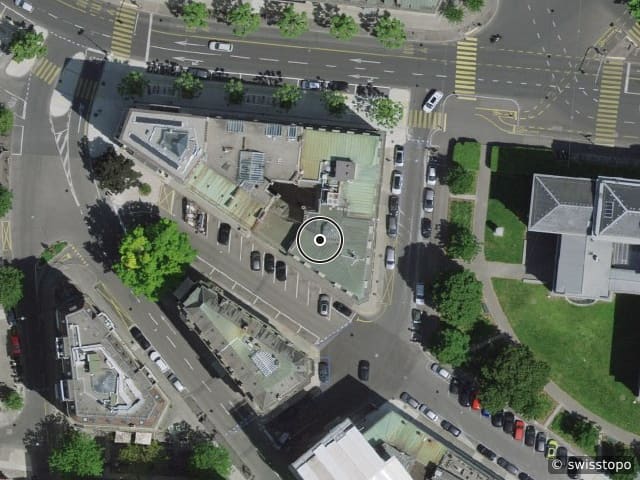 Luftbild Rue Pearl-Grobet-Secrétan 4, Genève