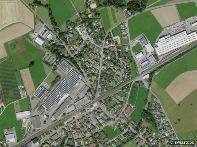 Luftbild Erlen