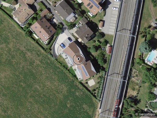 Luftbild chemin de la forge 10, Founex