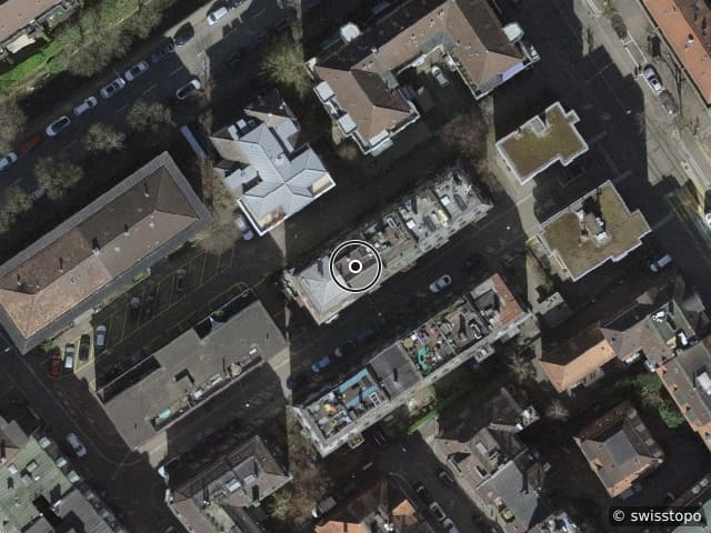Luftbild Helenastrasse 11, Zürich