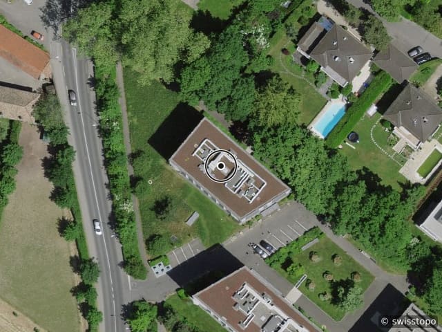 Luftbild der Lage – Route de Vandoeuvres 16, 1223 Cologny