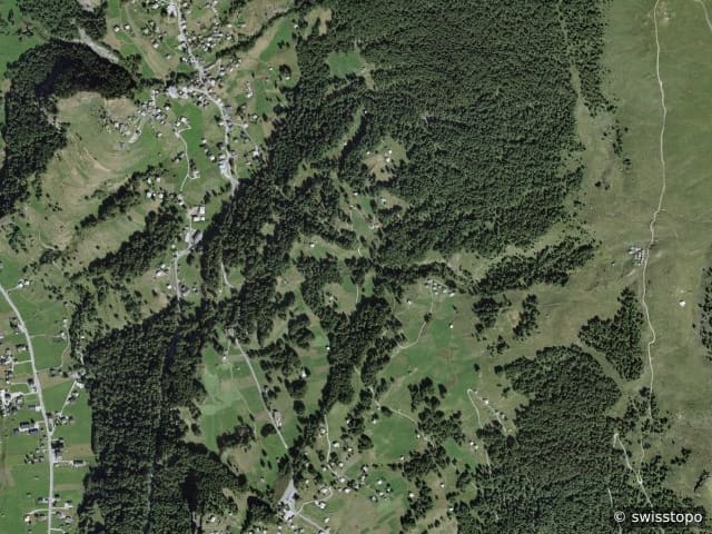 Luftbild der Lage – 1985 Villa