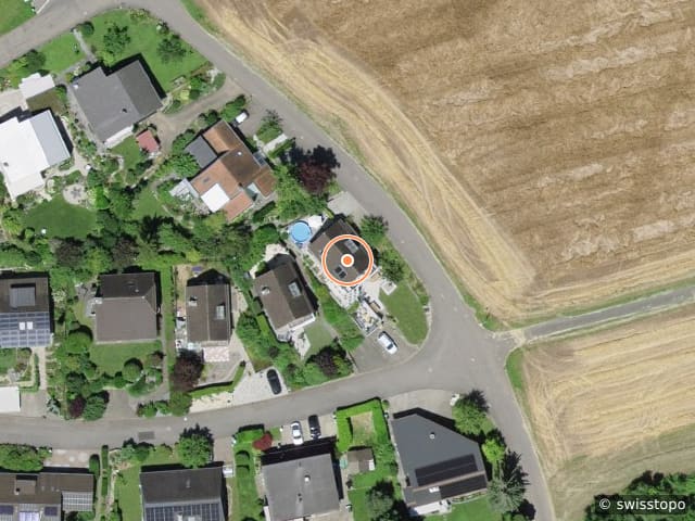 Luftbild der Lage – Ringstrasse 54, 4422 Arisdorf