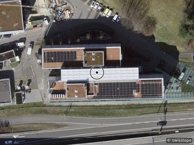 Luftbild der Lage – Husacherstrasse 3, 8304 Wallisellen