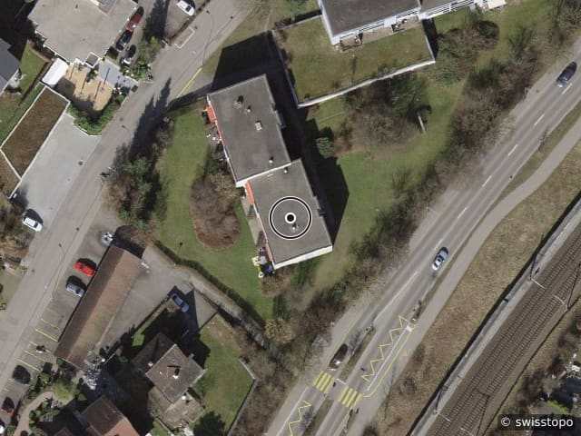 Luftbild der Lage – Weiherstr. 10, 8400 Winterthur