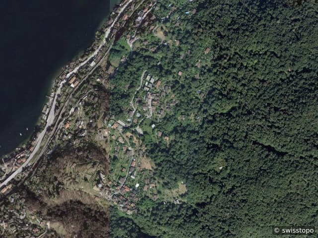 Luftbild Ranzo, Gambarogno, Lago Maggiore