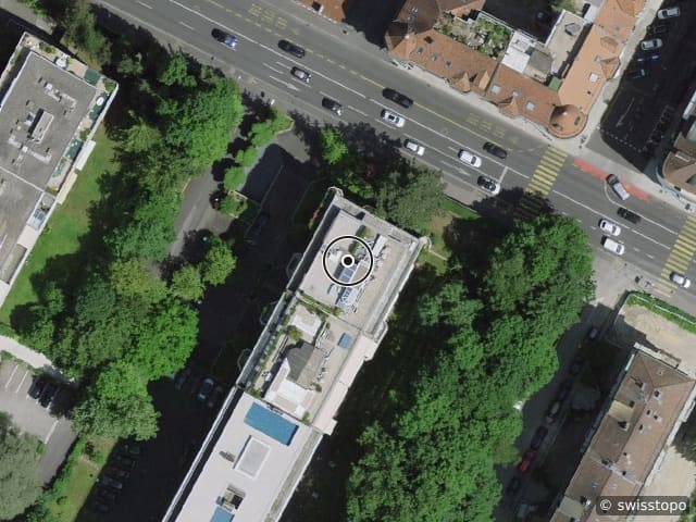 Luftbild Route de Malagnou 40, Genève