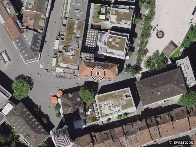 Vue aérienne de l’emplacement – Theaterplatz 1, 5400 Baden