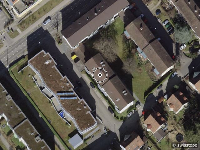 Vista aerea della posizione – Eibenweg 3, 8200 Schaffhausen
