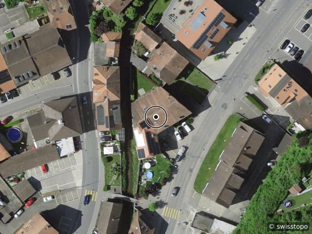 Luftbild Route de Bitternaz 9, Corcelles-près-Payerne