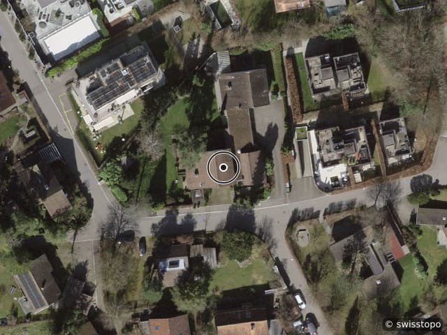 Luftbild der Lage – Schatzackerstrasse 89, 8400 Winterthur