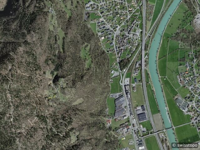 Luftbild Evionnaz