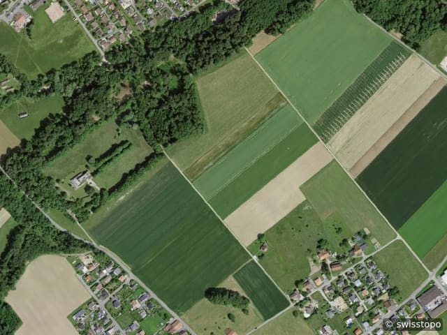 Luftbild Route de la Ria 8A, Gletterens