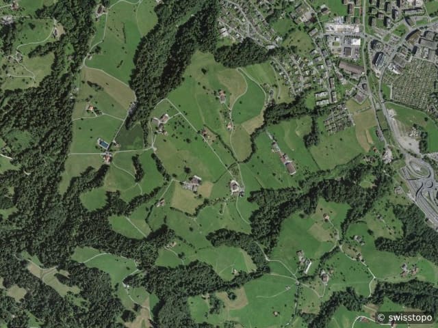 Aerial view of the location – Hergiswil
