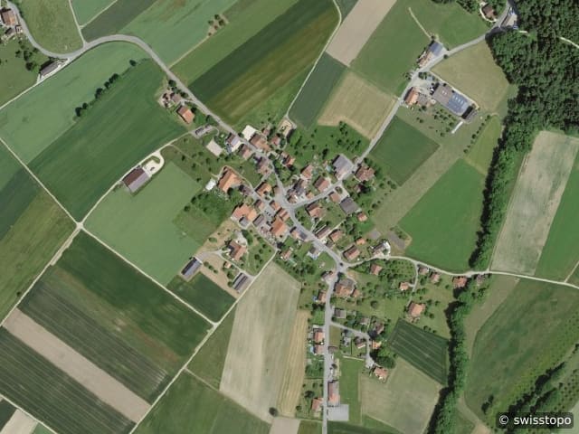 Luftbild Dompierre (VD)