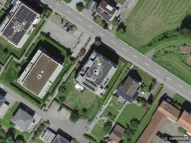 Vista aerea della posizione – Alte Landstrasse 24, 8596 Scherzingen