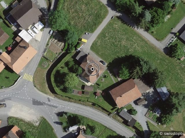 Luftbild Route du Serté 10, Le Mouret