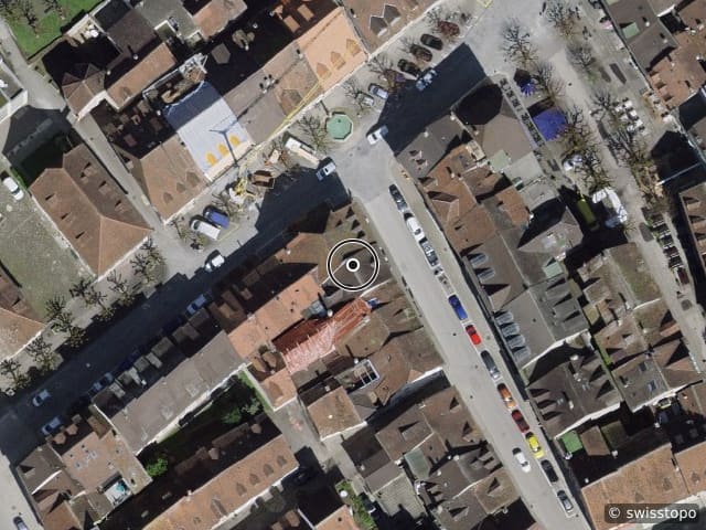 Luftbild Rue de l' Hôpital 15, Delémont