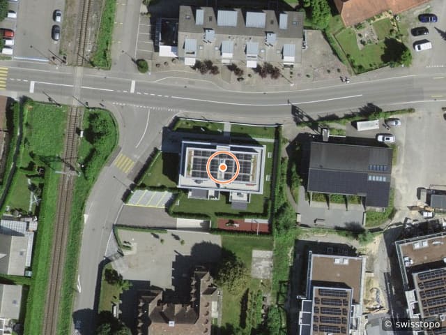 Luftbild der Lage – Kirchgasse 12, 5742 Kölliken