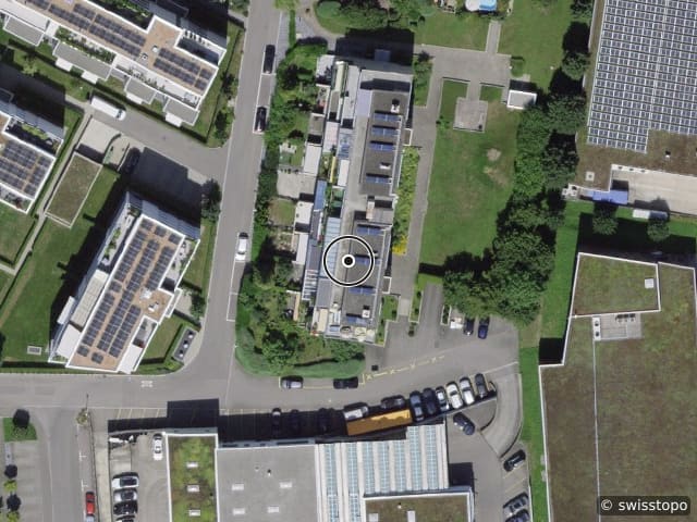 Luftbild Reutistrasse 6, Straßenansicht
