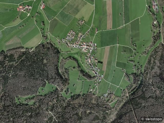 Vista aerea della posizione – Villars-sur-Fontenais