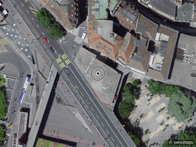 Luftbild Rue du Grand-Pont 4, Lausanne