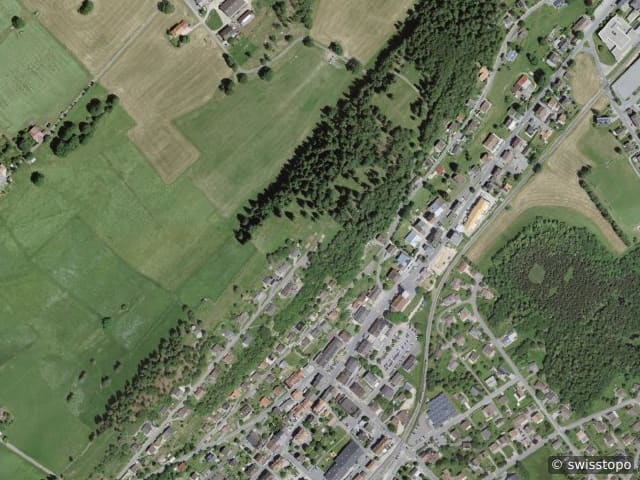Luftbild Route Neuve 7, Le Sentier