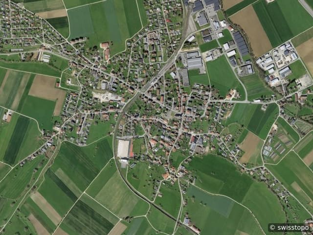 Luftbild Courgenay