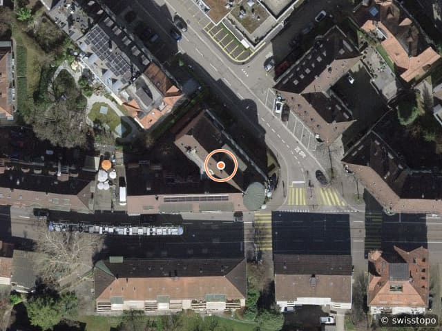 Luftbild Freiestrasse 216, Zürich