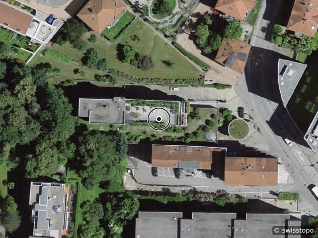 Luftbild Via Cantonale 3, Lugano