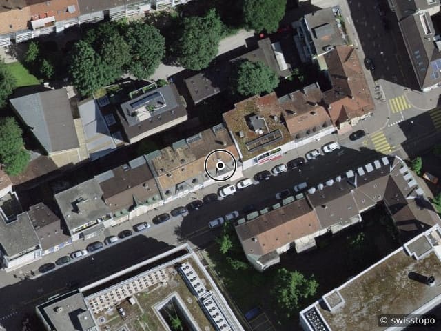 Luftbild Maulbeerstrasse 43, Basel