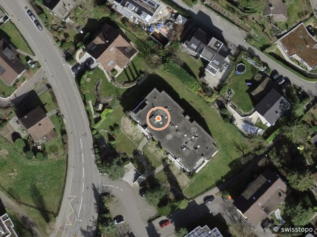 Luftbild der Lage – Oberdorfweg 4, 8704 Herrliberg