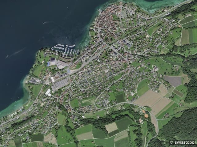 Vista aerea della posizione – Steckborn