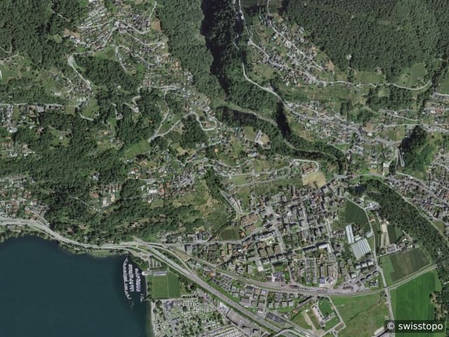 Luftbild Tenero-Contra