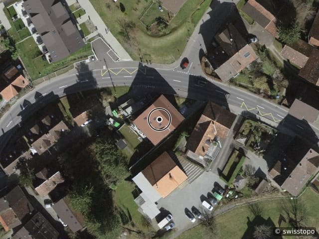 Luftbild der Lage – Albisstrasse 56, 8932 Mettmenstetten