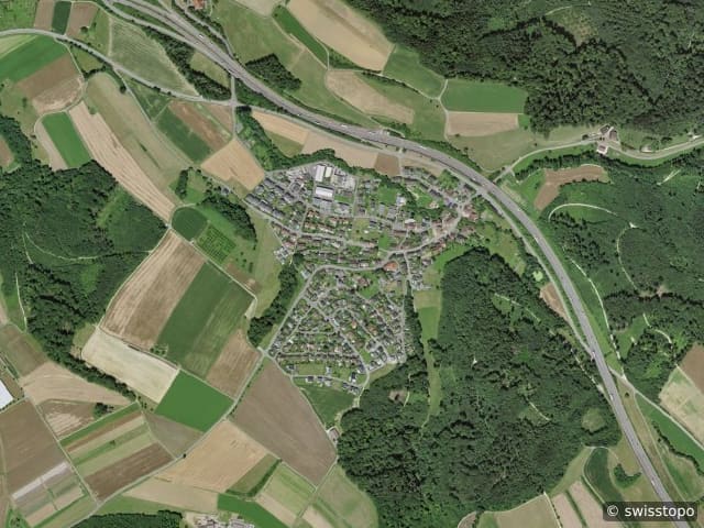 Luftbild Giebenach