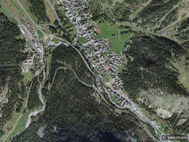 Luftbild Pontresina