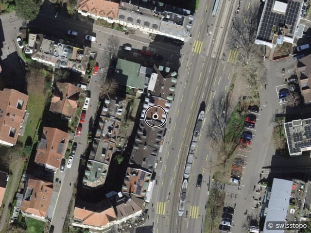Luftbild Albisstrasse 86, Zürich