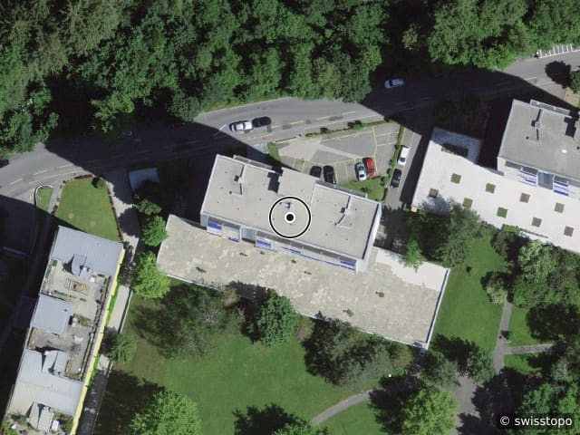 Vista aerea della posizione – Avenue de Valmont 16, 1010 Lausanne