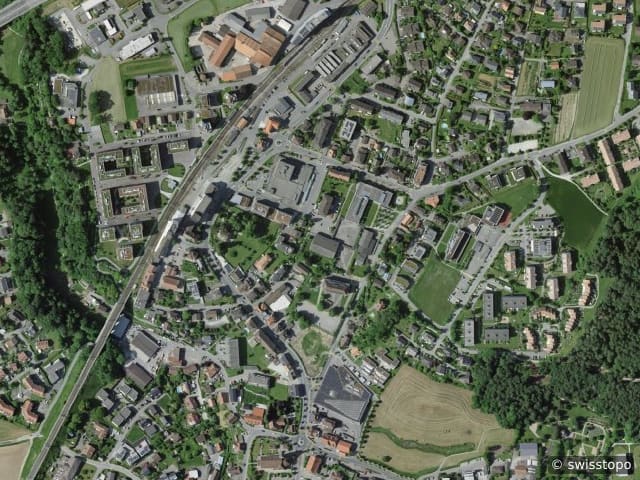 Luftbild Düdingen