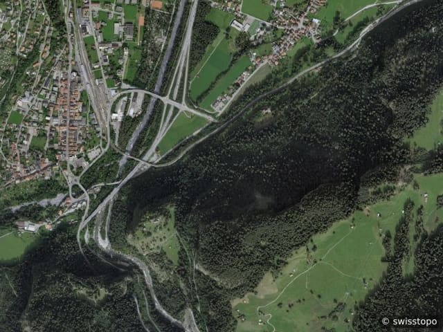 Luftbild Thusis