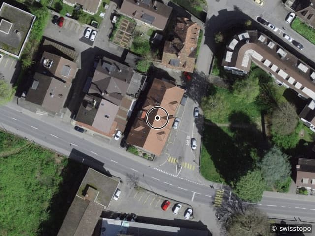 Vue aérienne de l’emplacement – Felseggstrasse 1, 3400 Burgdorf